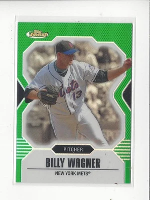 2007 Finest Refractor Green #131 Billy Wagner Mets /199  - Image 1 of 2