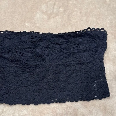 Aerie Navy Blue Lace Strapless Bandeau Bralette Size XS - Image 1 of 4