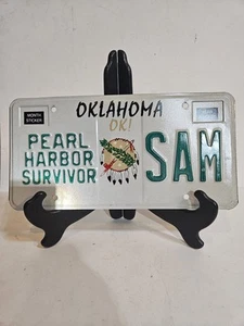 Oklahoma Pearl Harbor Survivor Rare SAMPLE Plate - Picture 1 of 4