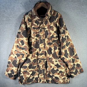 Vintage Columbia Sportswear Omni-Tech Duck Camo Hunting Jacket XL - Picture 1 of 10