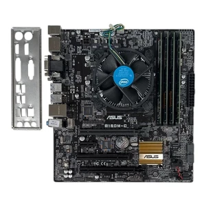 ASUS B150M-C FCLGA1151 mit G4400 3,3GHz + 16GB RAM + CPU Kühler + Blende mATX - Bild 1 von 1