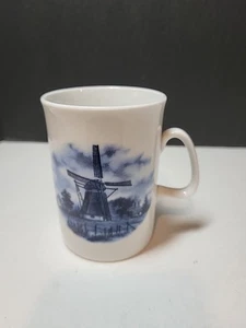Taza de café de té vintage Ter Steege b.v. Delft azul decorada a mano en Holanda - Imagen 1 de 6
