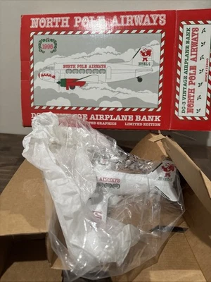 1995 North Pole Airways DC-3 Vintage Airplane Bank Spec Cast Liberty Classics - Image 1 of 4