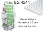 Evergreen Eg4544 - (X1) Plaque StyrÃ¨Ne Board & Batten - 3.2 Mm