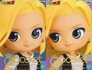 Figure Set Of 2 Types Dragon Ballz Q Posket-Android 18-Ii - Picture 1 of 1