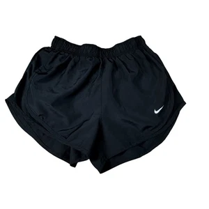 Nike Running Dri-Fit Black 3” Running Shorts Womens Sz S Hidden Drawstring - Picture 1 of 3