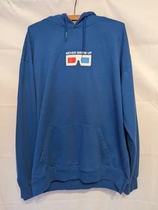 Little white lies Mens Hoodie Blue Size UK Xl - Picture 1 of 6
