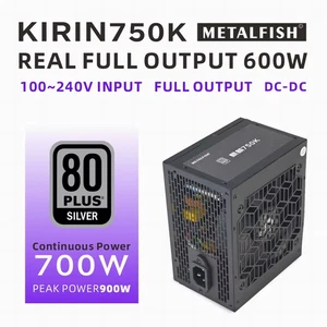KIRIN750K Black  Chassis Power Supply ATX-600W 700W 80 PLUS SILVER PSU Support A - Bild 1 von 8