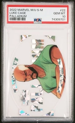 2022 Skybox Marvel Metal Universe Spider-Man Palladium Luke Cage #22 PSA 10 GEM - Image 1 of 3