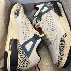 Size 11 - Jordan Spizike Low White Midnight Navy - Picture 1 of 8