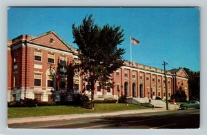 Portland ME, Street View, US Post Office Building, Maine Vintage Postcard - Picture 1 of 2