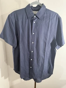 Rag & Bone Men’s Linen SS Shirt Sz S Blue - Picture 1 of 6