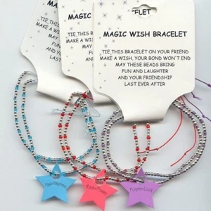 6 BRACCIALE ASSORTITO FELICITÀ POTERE FORTUNA AMICIZIA M73 - Foto 1 di 1