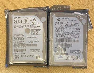 New 500GB Hitachi 2.5" HGST Travelstar Sata 3.0 Gbps Hard Drive PS3 5400rpm - Image 1 of 4