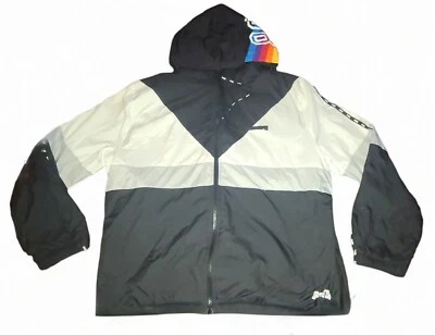 Chaqueta Cortavientos Victoria's Secret Rosa Sherpa Forrada Anorak Logo Arco Iris M/L Foto 1 de 4