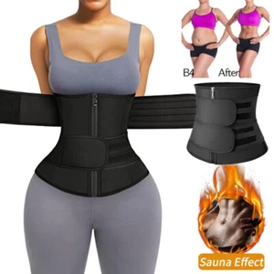 Body Shaper For Women Waist Corset Trainer Sauna Sweat Weight Loss Trimmer Belt - Picture 1 of 21