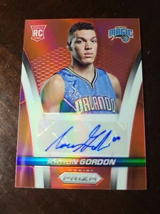 2014-15 AARON GORDON RED PRIZM ROOKIE AUTO # 169/199 RC NUGGETS - Picture 1 of 2
