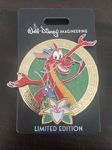 WDI Mulan 25th Anniversary Mushu Crickee Medallion Pin - Picture 1 of 4