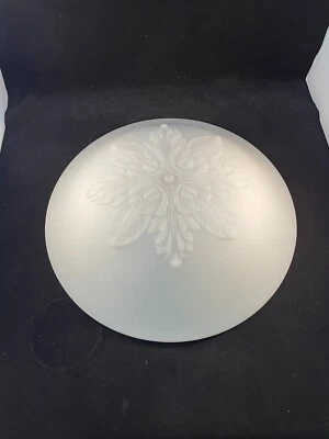 large 1920s glass drop in style shade for fixture - Image 1 of 4