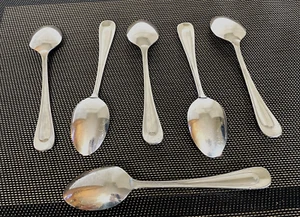 Oneida Sand Dune Satiniert Edelstahl Teelöffel 6 1/8" A758 6 Stück Silber Farbe - Bild 1 von 9