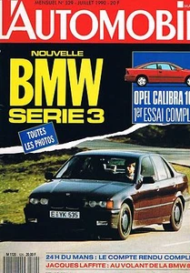 L'automobile Magazine N°529 juil 1990 : BMW série 3 opel calibra 16V - Picture 1 of 1