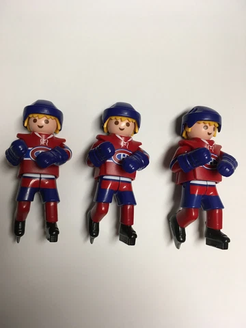 Play Mobil Montreal Canadiens Player Lot (x3) - (Missing Sticks & base) Cover
