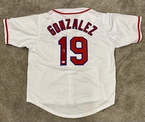 Juan Gonzalez Autographed Texas Rangers Custom Stitched Jersey PSA/DNA w/COA - Picture 1 of 3