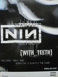 NINE INCH NAILS 2005 (with teeth) promotional poster Flawless New Old Stock - Picture 1 of 1