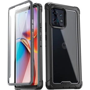 Für Motorola Edge Plus 5G (2023) Hülle | Poetic Dual Layer Stoßfest Cover Schwarz - Bild 1 von 6