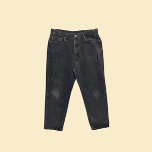 Pantalones vaqueros negros vintage 1998 Levis 550, 40x30 ajuste relajado años 90 para hombre - Imagen 1 de 10