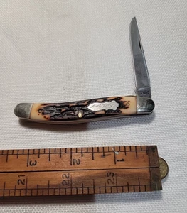 Uncle Henry USA made schrade liner lock 197UH 3 1/2" vintage pocket knife  - Picture 1 of 7
