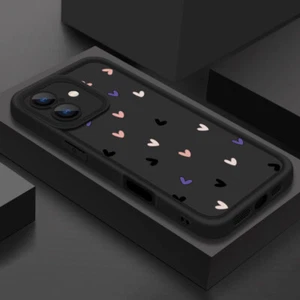 Funda para iPhone 16 15 Pro Max 14 13 12 11 Xs XR Silicona Antigolpes Corazón Cubierta - Imagen 1 de 21