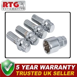 4x Locking Wheel Bolts For Lotus Elise Series 2 2001 On (Alloy Wheels) Silver - Picture 1 of 1