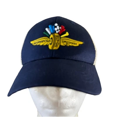 Indianapolis Motor Speedway 1909 Hat Blue Youth Adjustable Embroidered Cap Mesh - Image 1 of 4