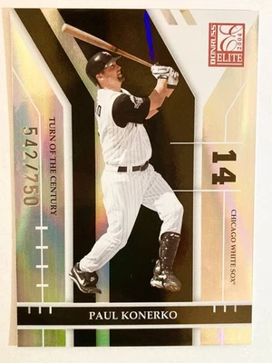2004 Donruss Elite #20 PAUL KONERKO Turn Of The Century /750 White Sox SP - Image 1 of 2