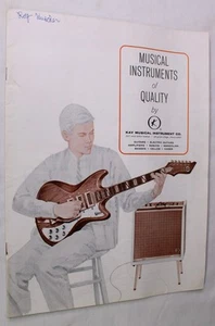 1965 DE COLECCIÓN INSTRUMENTO MUSICAL KAY GUITARRA ELÉCTRICA ACÚSTICA CATÁLOGO MANDOLINA+ - Imagen 1 de 8