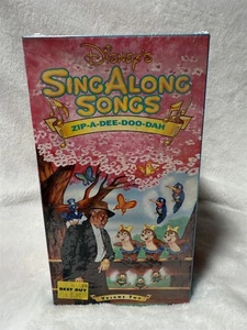 NEW SEALED DISNEY ZIP-A-DEE-DOO-DAH SING ALONG SONGS VHS TAPE - Picture 1 of 5