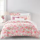 Sky Blushing Hydrangea Cotton Floral FULL / QUEEN Duvet Cover Set - 5 PIECE