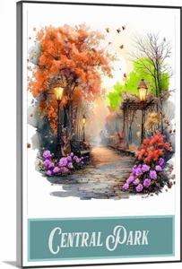 Central Park NY Fantasy Art Canvas Wrap up to 24x36" Personalize it - Picture 1 of 4