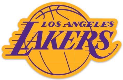 Los Angeles Lakers - LA Lakers purple & gold logo Die-cut MAGNET Cover