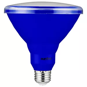 Sunlite LED PAR38 Colored Recessed Light Bulb 15W (75W Equal) Blue - Picture 1 of 3