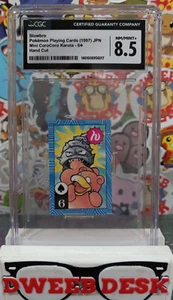 Pokemon Slowbro Mini CoroCoro Karuta 1997 Kagemaru Himeno CGC NM/MINT+ 8,5 - Bild 1 von 4