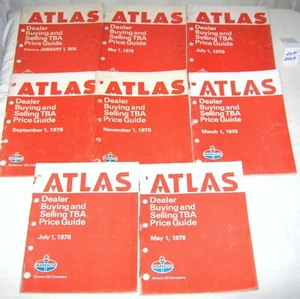 8 Collectible Vintage Automotive 1976 - 1978 Amoco Atlas Price Buyer's Guide - Foto 1 di 4