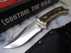 American Hunter Delrin Stag Full Tang Fixed Blade Skinner Knife Ah015 8" Oa New