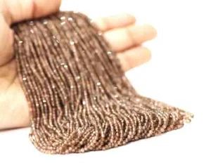 AAA Andyslite Rondelle Micro Diamond Faceted 2-3 mm beads, AAA - Picture 1 of 8