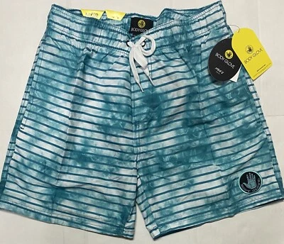 Body Glove Traje de Baño Mediano (32) Verde Y Blanco 17” Largo Bañador Pantalones Cortos Foto 1 de 4