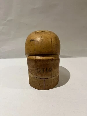 PUZZLE 5 PIEZAS SOLAPA REDONDEADA ESTILO SOMBRERERÍA MADERA SOMBRERO BLOQUE MOLDE FORMA VINTAGE Foto 1 de 4