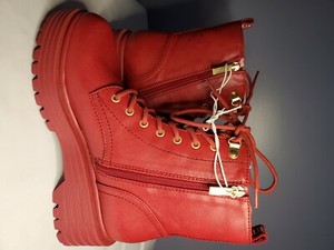 red guess boots