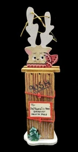 Vtg Schmid Emgee Ornament Dr Tooth D Kay Dentist Reindeer - Picture 1 of 3