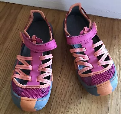 Girls Jambu Dusk Outdoor Fisherman Sandals Size 2 Youth Pink/Orange/ Gray - Image 1 of 4